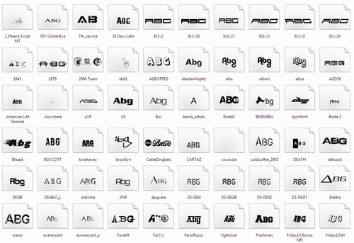 141 Fonts From Popular Films, Brands and Games