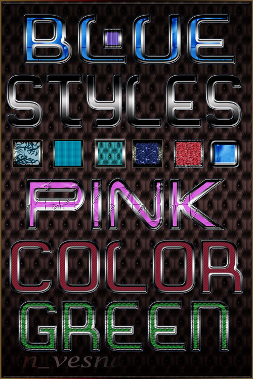 Photoshop Styles - Color