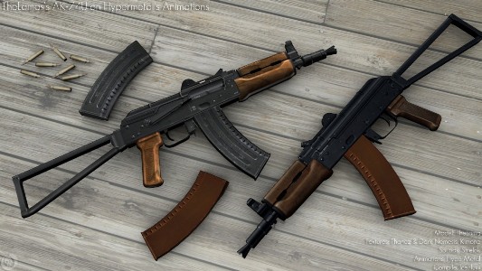 The Lamas's AKS-74U on Hypermetal's Animations